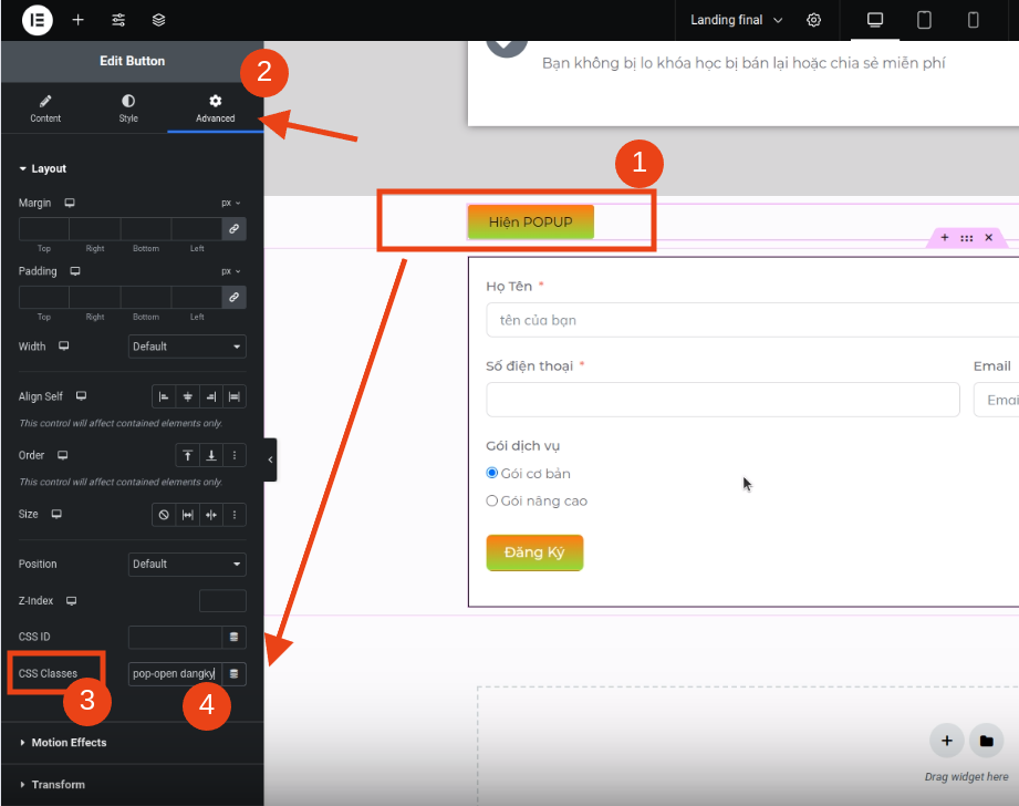 Tạo Popup không cần dùng Plugin để tăng tốc website
