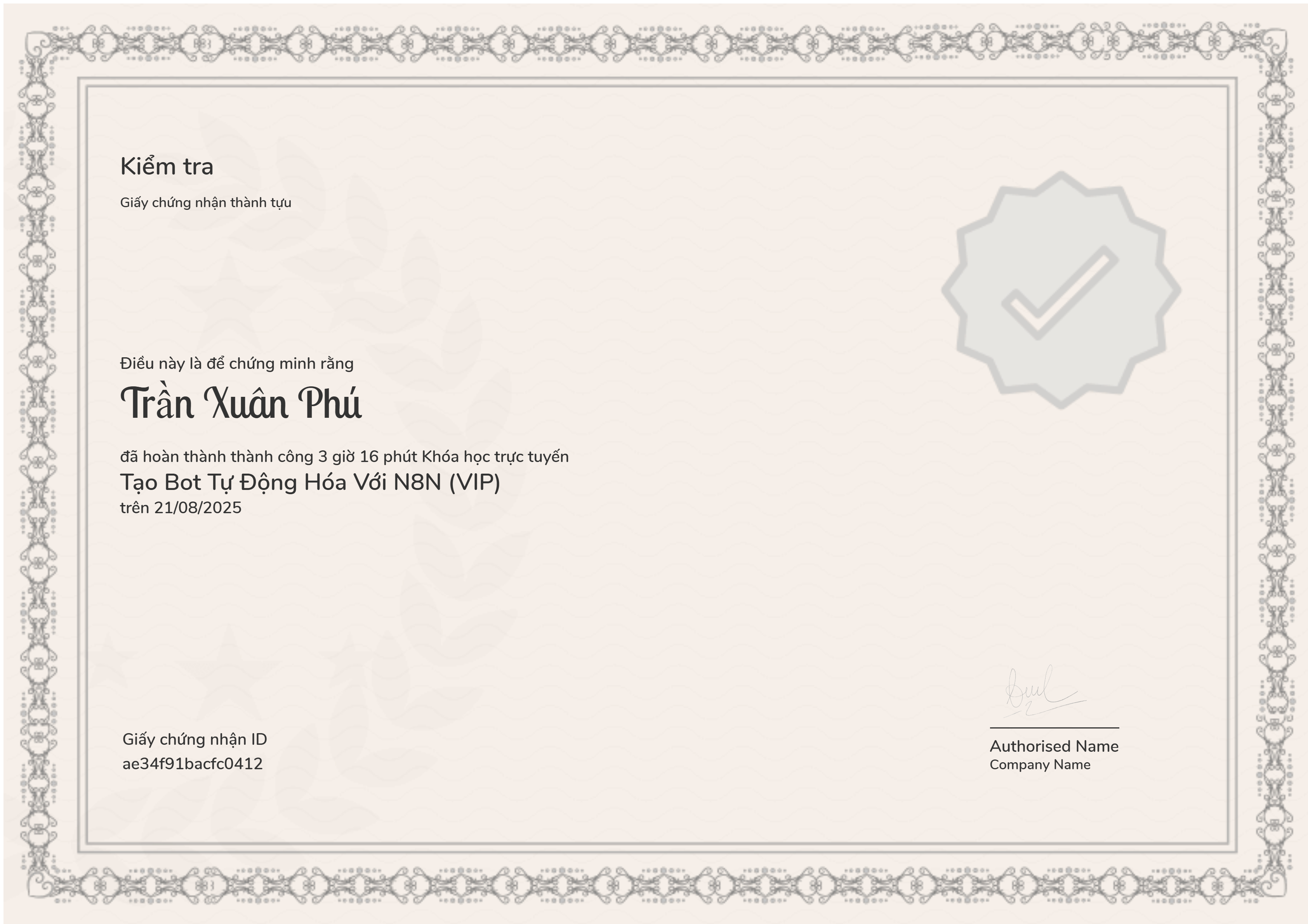 Tạo Bot Tự Động Hóa Với N8N (VIP)